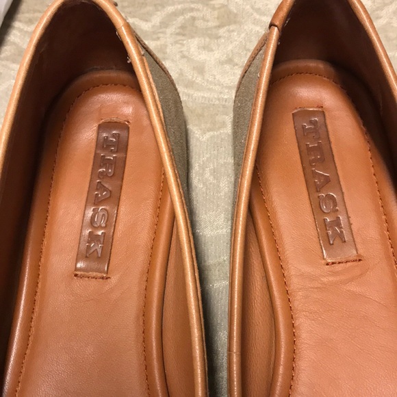 Trask Piper Gold Metallic leather ballet flat - Picture 3 of 7